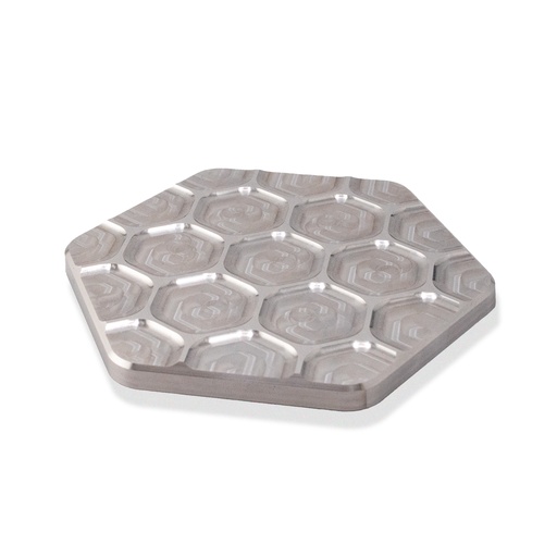 [P6-HG-AL-UC-N-F] pura-6 Drink Coaster - Aluminium Uncoated/Raw